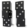 Eylola 6 Pcs Black Dice Favor Boxes 8 x 8 x 8 Inch dice Boxes Bulk for centerpieces Casino Party Decorations Game Night Decorations Casino Themed Party Goodie Boxes Gift Box