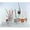Kids Party Cups Set, Cute Cat-Themed Disposable Drinkware, 12 Ounce Party Supplies, Ideal for Birthday, Baby Shower