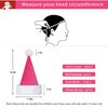 Eoocan Santa Hat, Santa Hat for Kids, Unisex Velvet Comfort Pink Christmas Hats Extra Thicken Classic Plush for Christmas New Year Festive Holiday Party Supplies