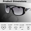 Incredible Bargains The Vogue Bifocal Sunglasses Reading Glasses, Outdoor Sun Reading Bi Focal Readers with Designer Style for Women + 2.00 Black