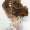 Numblartd 3 Pcs Vintage Crystal Rhinestone Moon Tassel Drop Star Hair Clip Bobby Pins - Women Lady Fashion Bridal Jewelry Hairpin Hair Accessories