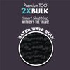Sensationnel PremToo bulk hair braiding – 2x water wave bulk human hair blend with for boho, knotless box or loose wave hair styles- HB Prem too 2x water wave bulk 1 pack (18 inch, 1B OFFBLACK)