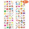 Art Temporary Tattoo Birthday Party Decorations Favors 8 Sheets (96PCS) Tattoos Stickers Cute Party Supplies Kids Girls Boys Gifts Classroom School Prizes Themed