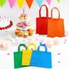 Aneco 25 Pack Reusable Non-woven Party Favor Bags 9.5×9.5 Inch Rainbow Gift Bag Goodie Treat Bags with Handles for Wedding Birthday Party