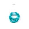 La Tartelette 2.4 cm Elastic Bands Hair Ties Children Rubber hair headbands - 20 Pcs (Aqua)