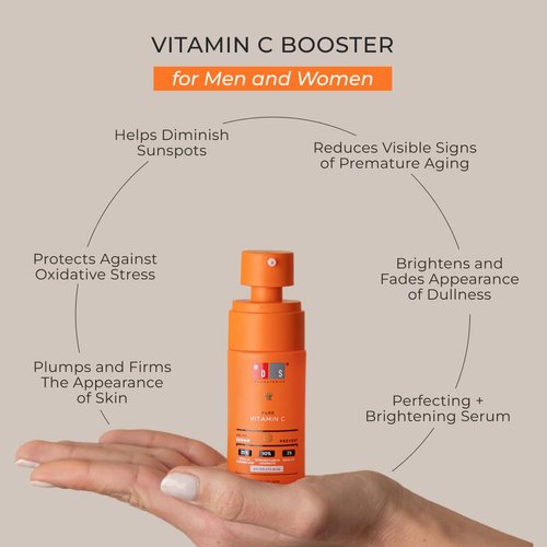 DS Laboratories 35% Vitamin C Serum for Face – Anti Aging Serum with Vitamin E and Squalane, Hydrating and Brightening Facial Serum for Fine Lines, Wrinkles, and Dark Spots, Paraben Free, 100% Vegan