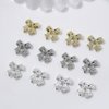 3D Alloy Bow Nail Charms for Acrylic Nails Metal Bows Gold Silver Gray Bow Knot Nail Art Charms Cute Bow Charms Kawaii Bow Nail Accessories Nail Jewels for Women Girls Daily Manicure 30pcs