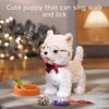 TUMAMA Walking Plush Puppy Toy Dog, Remote Control and Voice Control Interactive Dog Toy with Barking, Tongue Licking, Tail Wagging, Birthday for 3 4 5 6 7 Years Old Boys Girls Kids
