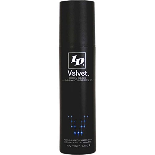 ID Velvet Silicone Based Personal Lubricant 6.7 Fl Oz – Sensual Luxury - Long Lasting Silicone Lube for Men Women and Couples Lube, Made in USA by ID Lubricants