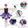 Sunlisky Kids Butterfly Wings Costume for Girls Fairy-Wings Toddler Dress Up Play Costumes Butterfly Skirt Set Mask Party Favors Gifts(Purple+skirt sets)