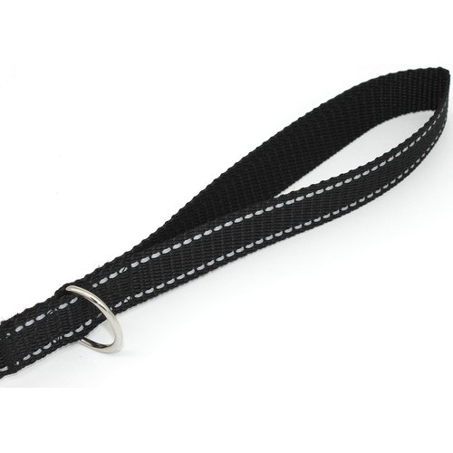 SUNNQ Reflective Dog Leash for Small Dogs, 6 FT (1 inch X 6FT, Black)