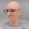 Male Bald Mannequin Head for Wig Making Hat and Glasses Display Model Head, Professional Cosmetology Head Beige Color No Make Up