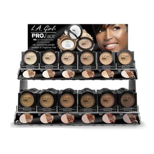 L.A. Girl PRO Face Powder - Warm Caramel, LAX-GPP612, 0.25 Ounce (LAX-GPP612-B)