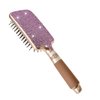 Fashion Sparkle Glass Purple Crystal Paddle Brush,Exclusive Blingbling Hair Brush,Massage Air Cushion Rhinestone Hair Comb For Women