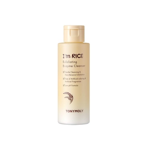 TONYMOLY I'm Rice Exfoliating Enzyme Cleanser, Enzyme Powder Face Wash, All-in-one Waterless Gentle Rice Polishing & Exfoliating Face Wash, 50 g