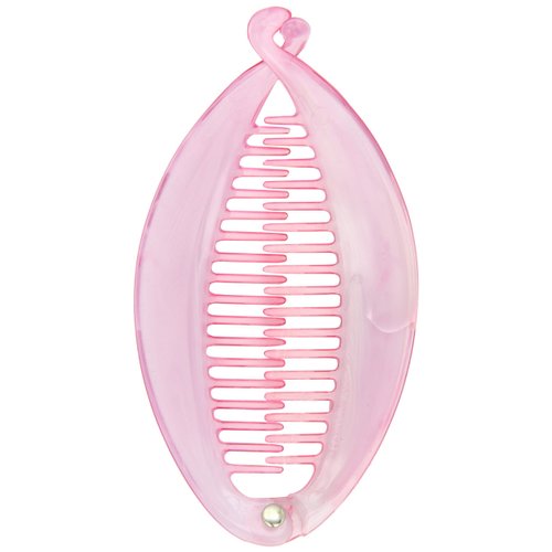 Caravan Hair Clip, Med 2 Tone Color Banana, Pink