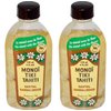 Monoi Tiki Tahiti Sandalwood Coconut Oil (Pack of 2), Scented With Fresh Handpicked Tiare Flowers, 100% Made in Tahiti, 4 fl. oz.
