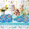 50 Pcs Pool Party Tableware Plates,Pool Party Supplies Beach Party Supplies,7"Summer Pool Party Paper Plates for Summer Beach Theme Pool Birthday Party Decorations