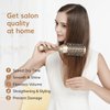 Nano Thermal Ceramic Round Hair Brush with Boar Bristles for Blow Drying and Styling by Sndyi - 2.9 Inch Barrel