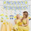 Refavor Lemon Birthday Party Decorations - 10PCS Capri Lemon Happy Birthday Banners Hanging Swirls Decorations Lemon Party Decorations Amalfi Coast Party Decorations Lemon Birthday Party Supplies