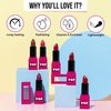 SUGAR POP Satin Matte Lipstick - 06 Amber (True Brown) - 3 gm - Infused with Vitamin E, Shea Butter & Jojoba Oil l Full Coverage, Ultra Pigmented, Hydrating, Weightless Formula l Lipstick for Women