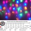 120 LED Butterfly Curtain Fairy Lights USB Plug in,8 Modes 20FT Copper Wire Firefly Twinkle String Lights with Timer/Remote for Bedroom Dorm Wedding Party(Rainbow)