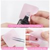 200 PCS Glue Wiping Cloth Eyelash Extension Glue Remover Lint Free Wipes Dry Pads Non- Woven Fabric Wiper for Nail Polish Home Salon (Pink)
