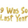 10th Birthday Gold Glitter Banner - Happy 10th Birthday Party Decorations, Supplies and Favors - 10th Wedding Anniversary Decorations