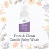 Earth Mama Calming Lavender Baby Wash Liquid Foaming Hand Soap, Organic All-Purpose Lavender Body Wash for Sensitive Skin, Castile Soap with Coconut Oil, Shea Butter, Calendula, & Aloe, 5.3 Fl Oz