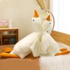 Werdast 25.5 Inches Goose Stuffed Animals Plush Pillow Super Soft White Swan Sleeping Throw Plushie(White, 25.5")