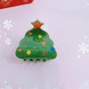 Christmas Tree Hair Claw Clips, Christmas Hair Clips Cute Tree Hair Grip Clips Strong Hold Cartoon Acrylic Jaw Claw Clips Christmas Claw Clips Nonslip Hair Barrettes Festive Hair Decoration for Women