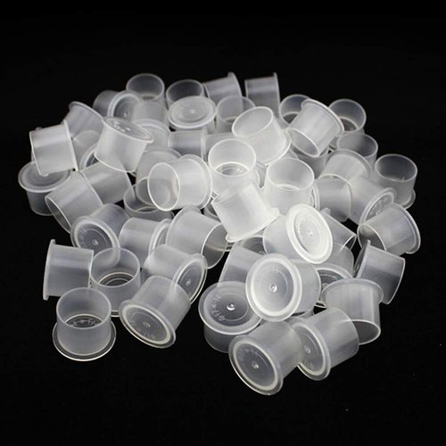 SOTICA Tattoo Ink Caps Cups, 1000PCS Disposable Tattoo Pigment Cups Plastic Microblading Ink Cups with Base for Tattoo Supplies Tattoo Ink Tattoo Kits Eyebrow Microblading Tools (Mixed 1000pcs)