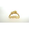Generic Tiny small gold tone flower metal hair claw clip