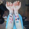 Backtopeia Temporary Tattoos Gift For Fan Birthday Party Decorations | 50Pcs Hand Face Tattoo Stickers Party Favor Party Supplies Gift For Kid Boy Girl Adult Pretty Christmas Gift