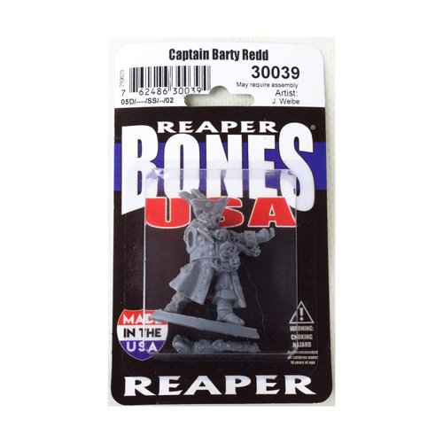 Captain Barty Redd Miniature Figure 25mm Heroic Scale Reaper Bones USA Reaper Miniatures
