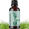 Certified Organic Rosemary Oil for Hair - Pure USDA Organic Rosemary Essential Oil for Hair Skin and Nails plus Aromatherapy - Organic Hair Oil for Dry Scalp Treatment and Enhanced Volume and Shine