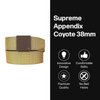 Men's Belt, Nexbelt EDC Supreme Appendix Coyote 38mm Nylon Gun Utility Harness Ratchet Belt for Concealed Carry