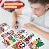 Aowplc Christmas Stickers 42 Sheets Make a Face Stickers for Kids Christmas Crafts Activities Games Party Favors Supplies