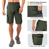 Wespornow Men's-Hiking-Shorts Tactical Shorts Lightweight-Quick-Dry-Outdoor-Cargo-Casual-Shorts for Hiking Cycling (Green,L)