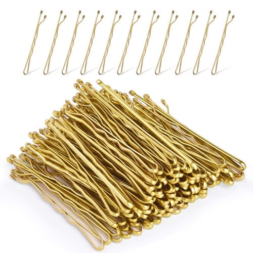 MORGLES Blonde Bobby Pins, 120Pcs 2Inch Bobby Pins Blonde Hair Gold Hair Pins with Box, Blonde