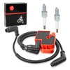 Ignition Coil Pack and Spark Plug & Wire Cap For Can-Am Commande Renegade Outlander MAX 500 570 650 800 800R 1000 1000R Bombardier TRAXTER 500 650