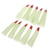 Halloween Witch Fingers Fake Nails by Hello Halloween | Green Glow-in-the-Dark Spooky Witches Fingers w/ Scary Red Nails | Halloween Props Costume Fingers | 10 Spooky Fingers, Approx. 3.5” Long Each