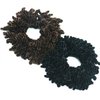 OrangeTag 2Pack Volumising Scrunchie Big Hair Tie Ring Hijab Volumizer Khaleeji Headwear,Dark Coffer & Black