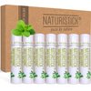 7-Pack Green Tea Lip Balm Gift Set by Naturistick. 100% Natural Ingredients. Best Beeswax Chapstick for Dry, Chapped Lips. Made in USA