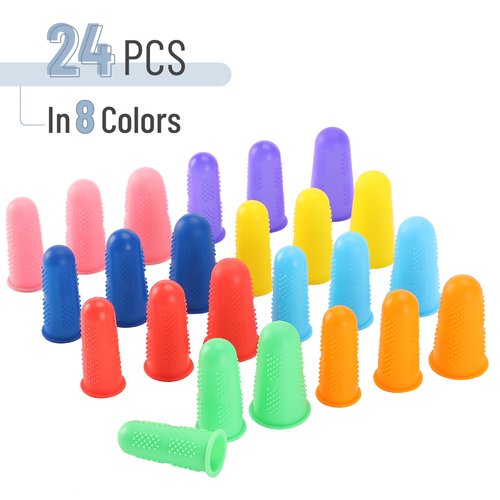 Mr. Pen- Hot Glue Gun Finger Protectors, 24 pcs, Silicone Thimble Finger Guard for Hot Glue