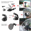 ASOCEA Action Camera Suction Cup Mount Windshield Camera Holder Tripod Adapter with Screw Compatible with Gopro Hero 11 10 9 8 7 6/AKASO EK7000/Brave 4/Dragon Touch/DJI OSMO Action/Insta360 X3 x2