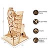 Solar 3D Wooden Puzzle Marble Run DIY Model Kit Craft Sets Educational Wood Mechanical Building Toys STEM Science Experiments Projects Birthday Gift for Adult Men Kids Age 8 10 12 14＋