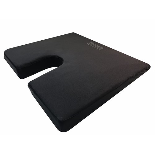 ERGO21 LiquiCell Coccyx Seat Cushion, Aid for Tailbone Pain Relief, Sciatica Pain, Back Support | Donut Like Butt Pillow for Long Hours Sitting at Home/Office Chair (18"W x 17"L x 2"H)