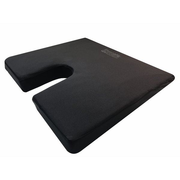 ERGO21 LiquiCell Coccyx Seat Cushion, Aid for Tailbone Pain Relief, Sciatica Pain, Back Support | Donut Like Butt Pillow for Long Hours Sitting at Home/Office Chair (18"W x 17"L x 2"H)