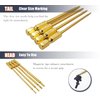 HOPLEX RC Hex Bit Set 1.5 2.0 2.5 3.0mm Hex Head Allen Wrench S2 Steel Titanium Hexagon Screwdriver Tool Kit 1/4" Hex Shank 3.9" Long for Bit Electric Screwgun/Power Drill RC Repair Working